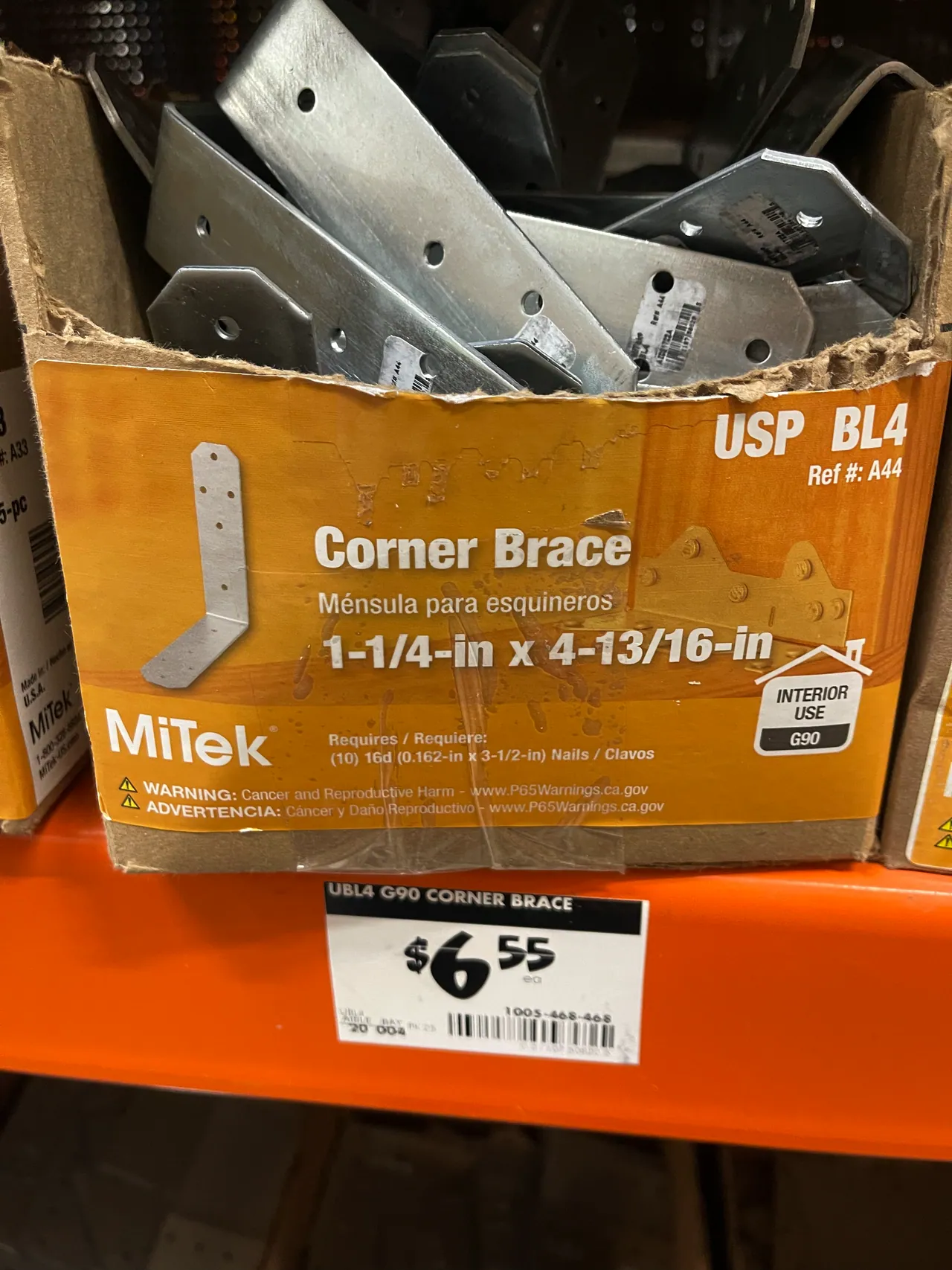 Corner brace no. 1