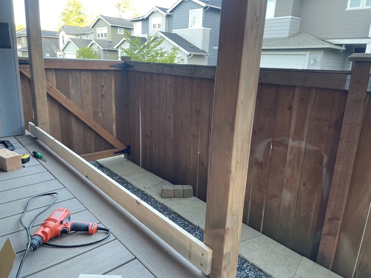 Installed first board