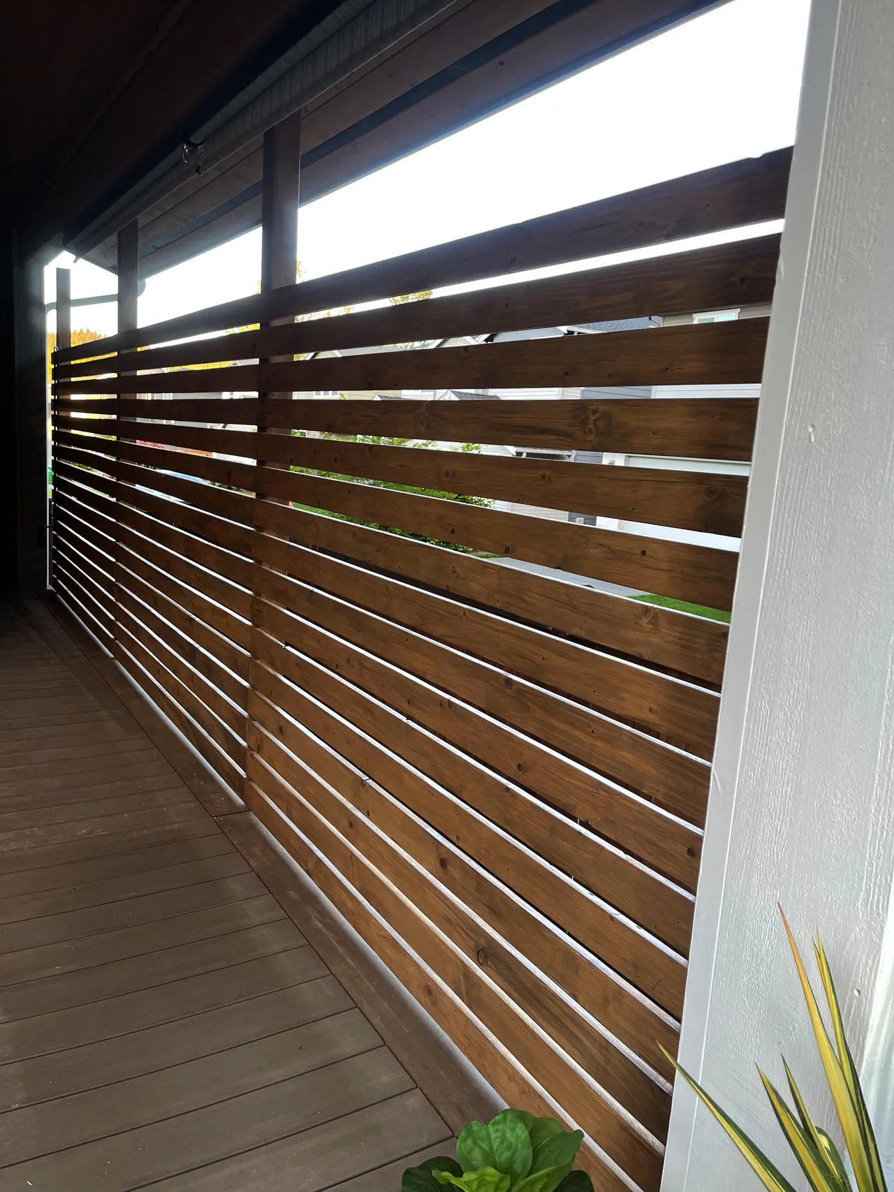 Interior view now stained